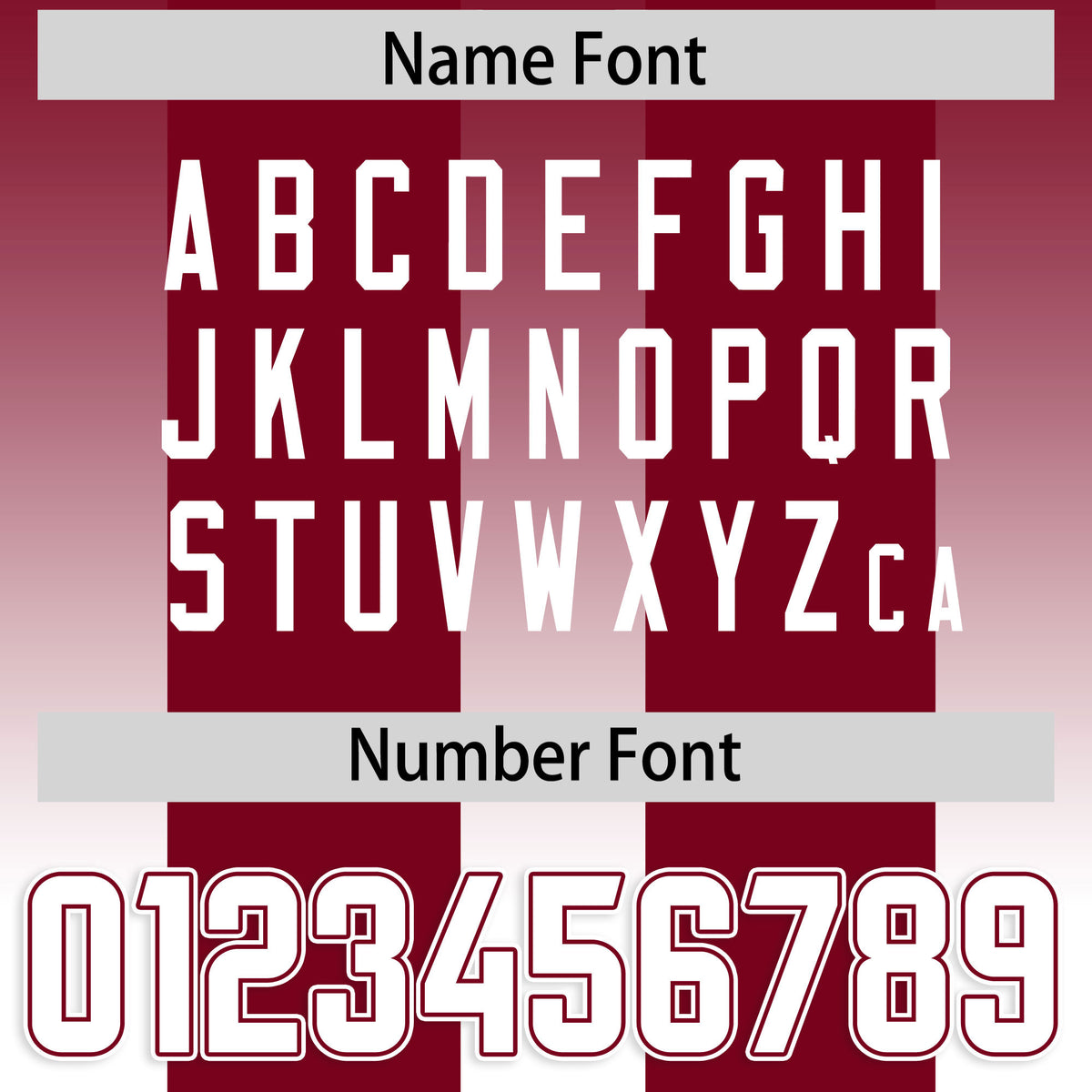 Custom Cardinal White Vertical Width Stripe Gradient Fashion Personalized Team Football Jersey