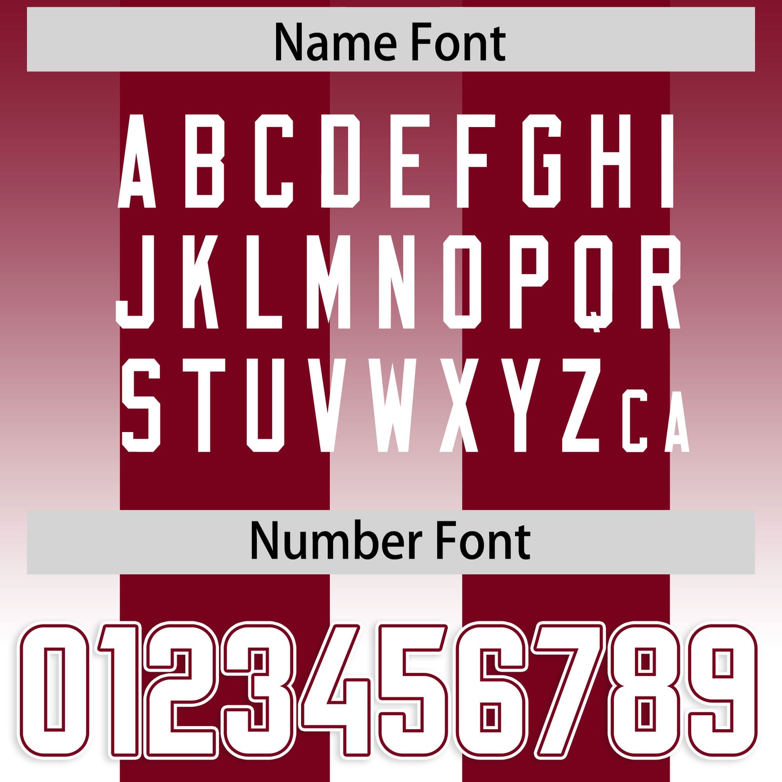 Custom Cardinal White Vertical Width Stripe Gradient Fashion Personalized Team Football Jersey