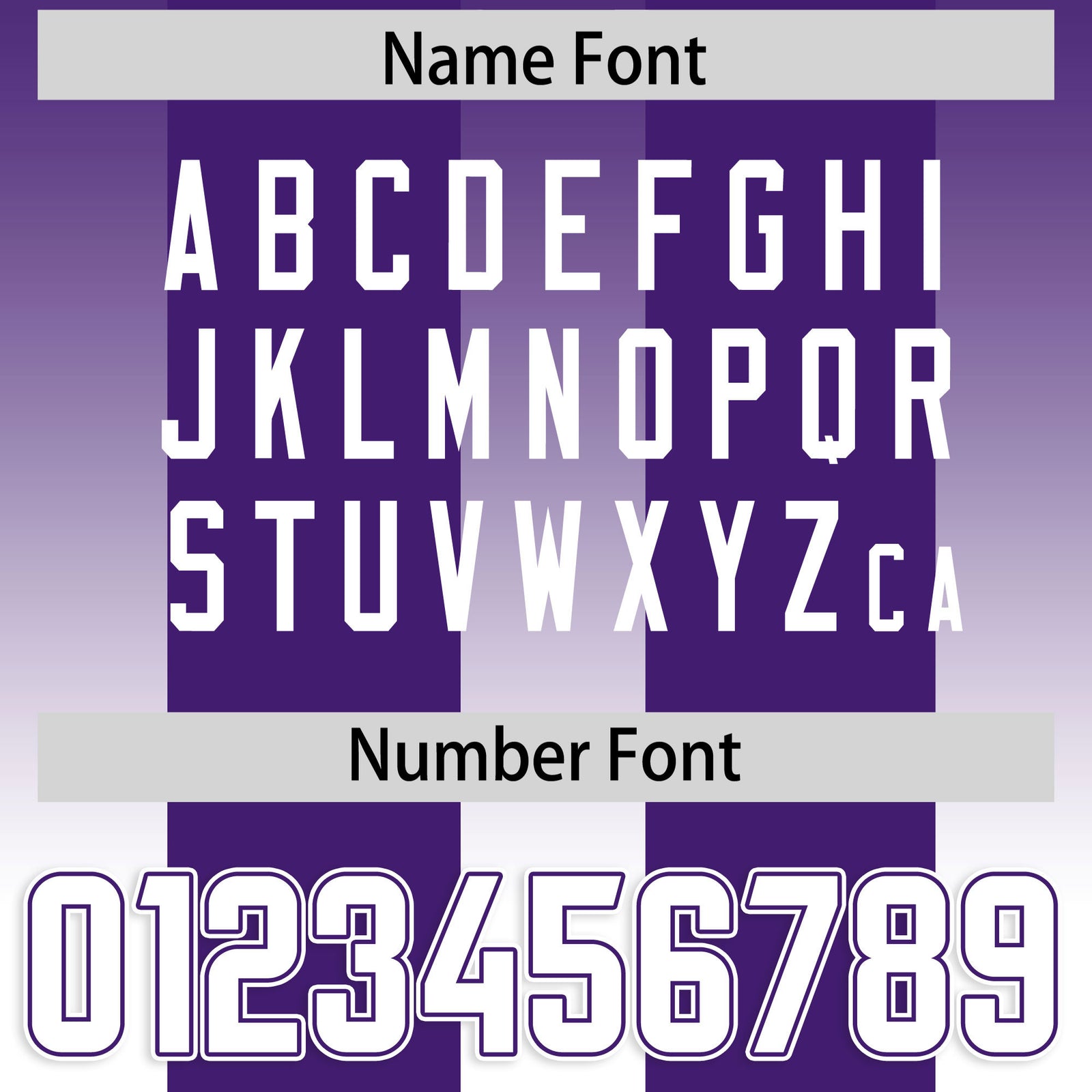 Custom Purple White Vertical Width Stripe Gradient Fashion Personalized Team Football Jersey