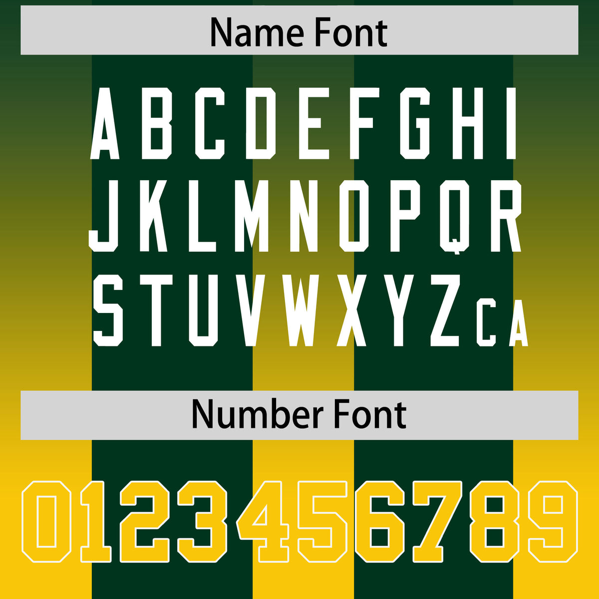 Custom Green Yellow Vertical Width Stripe Gradient Fashion Personalized Team Football Jersey