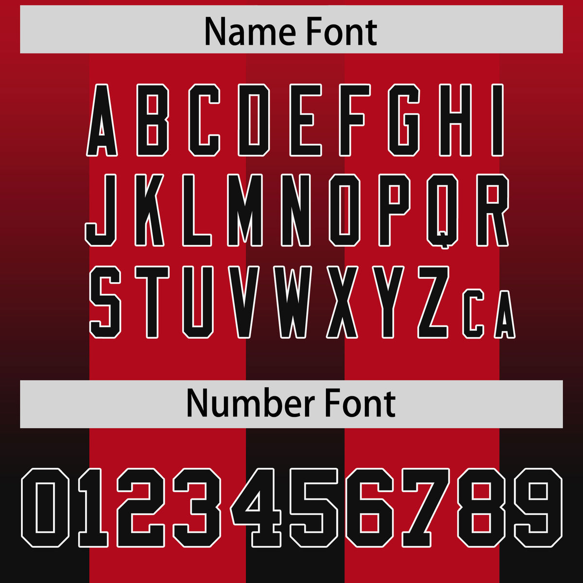 Custom Red Black Vertical Width Stripe Gradient Fashion Personalized Team Football Jersey