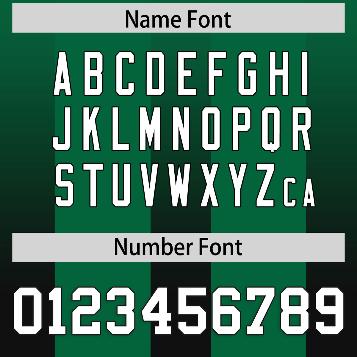 Custom Kelly Green Black Vertical Width Stripe Gradient Fashion Personalized Team Football Jersey