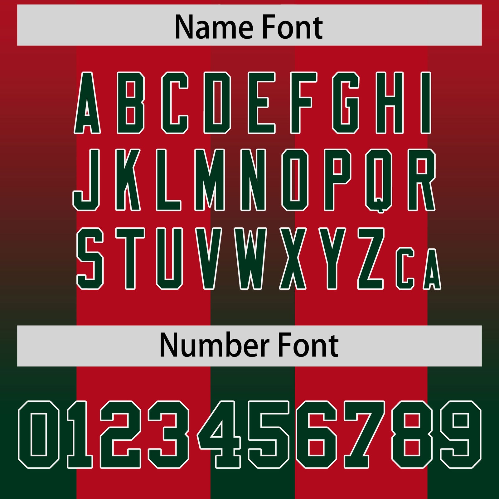 Custom Red Green Vertical Width Stripe Gradient Fashion Personalized Team Football Jersey