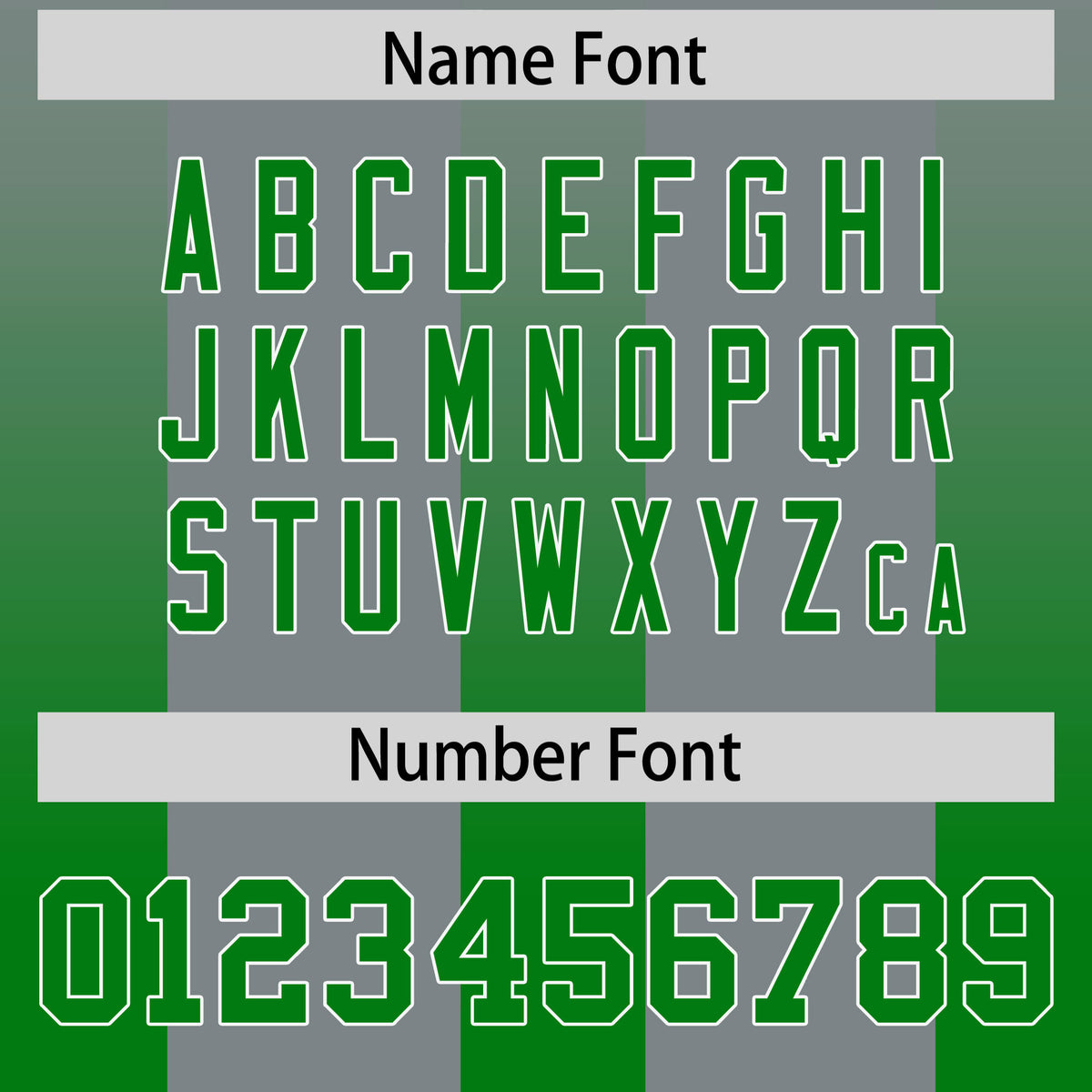 Custom Dark Gray Kelly Green Vertical Width Stripe Gradient Fashion Personalized Team Football Jersey