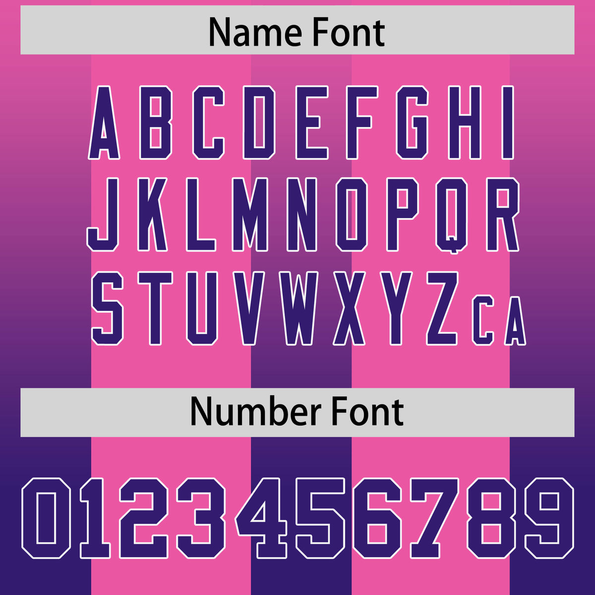 Custom Pink Purple Vertical Width Stripe Gradient Fashion Personalized Team Football Jersey