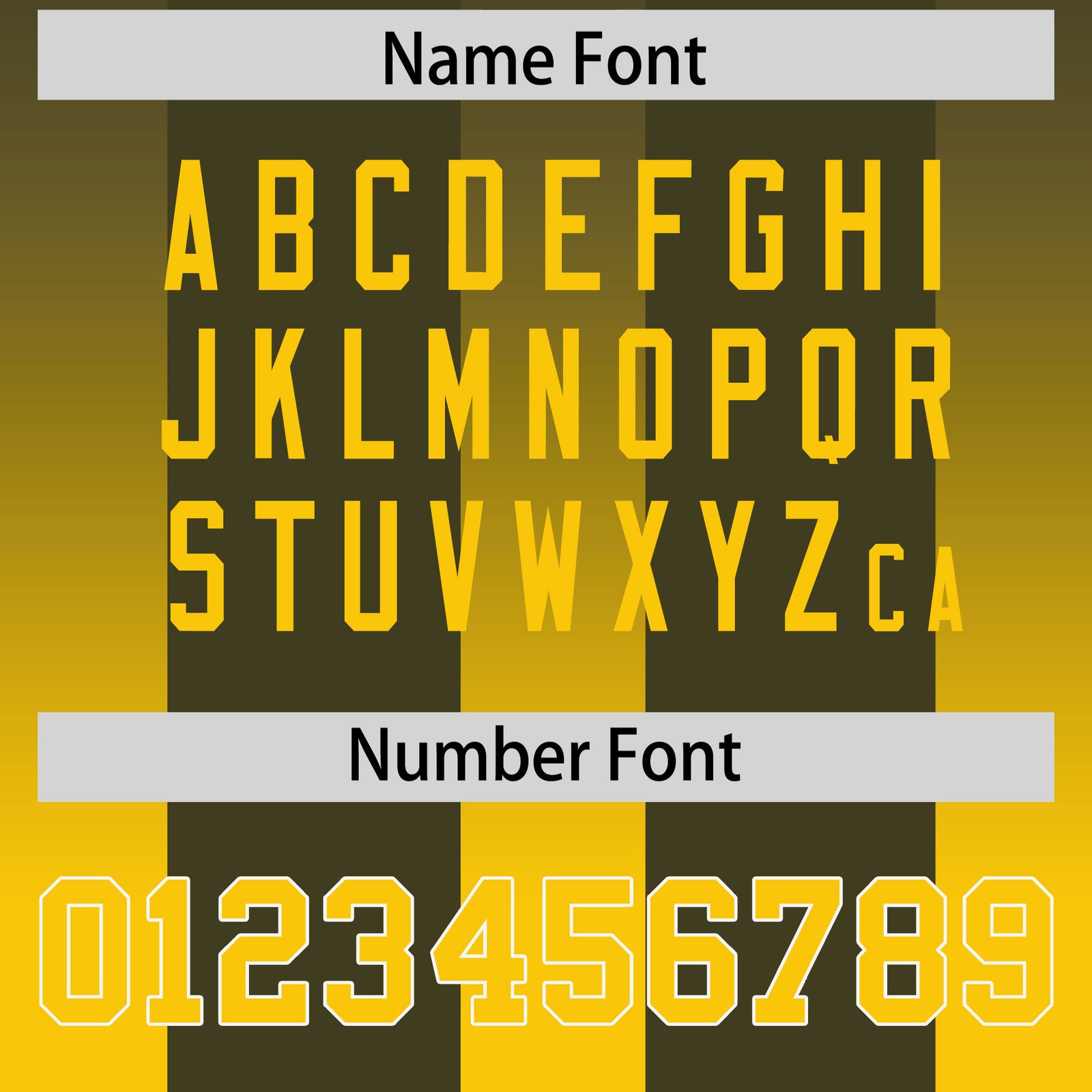 Custom Olive Yellow Vertical Width Stripe Gradient Fashion Personalized Team Football Jersey