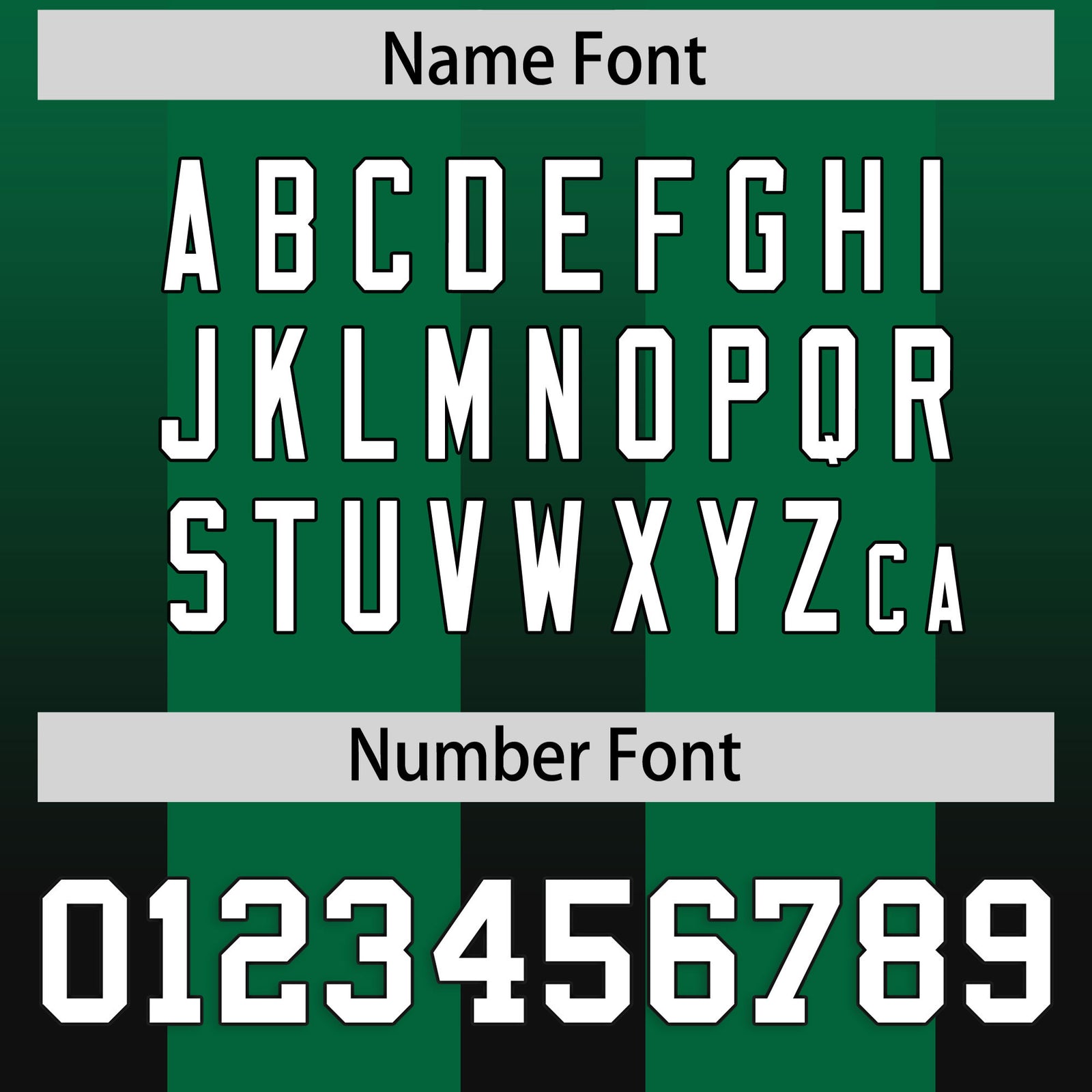 Custom Kelly Green Black Vertical Width Stripe Gradient Fashion Personalized Team Football Jersey