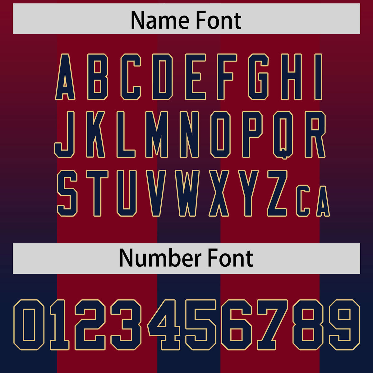 Custom Cardinal Navy Vertical Width Stripe Gradient Fashion Personalized Team Football Jersey