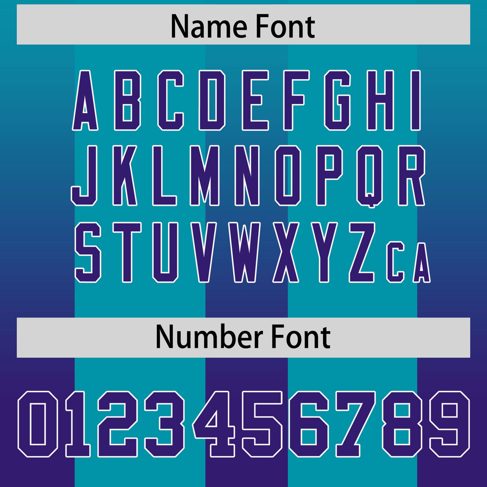 Custom Aqua Purple Vertical Width Stripe Gradient Fashion Personalized Team Football Jersey