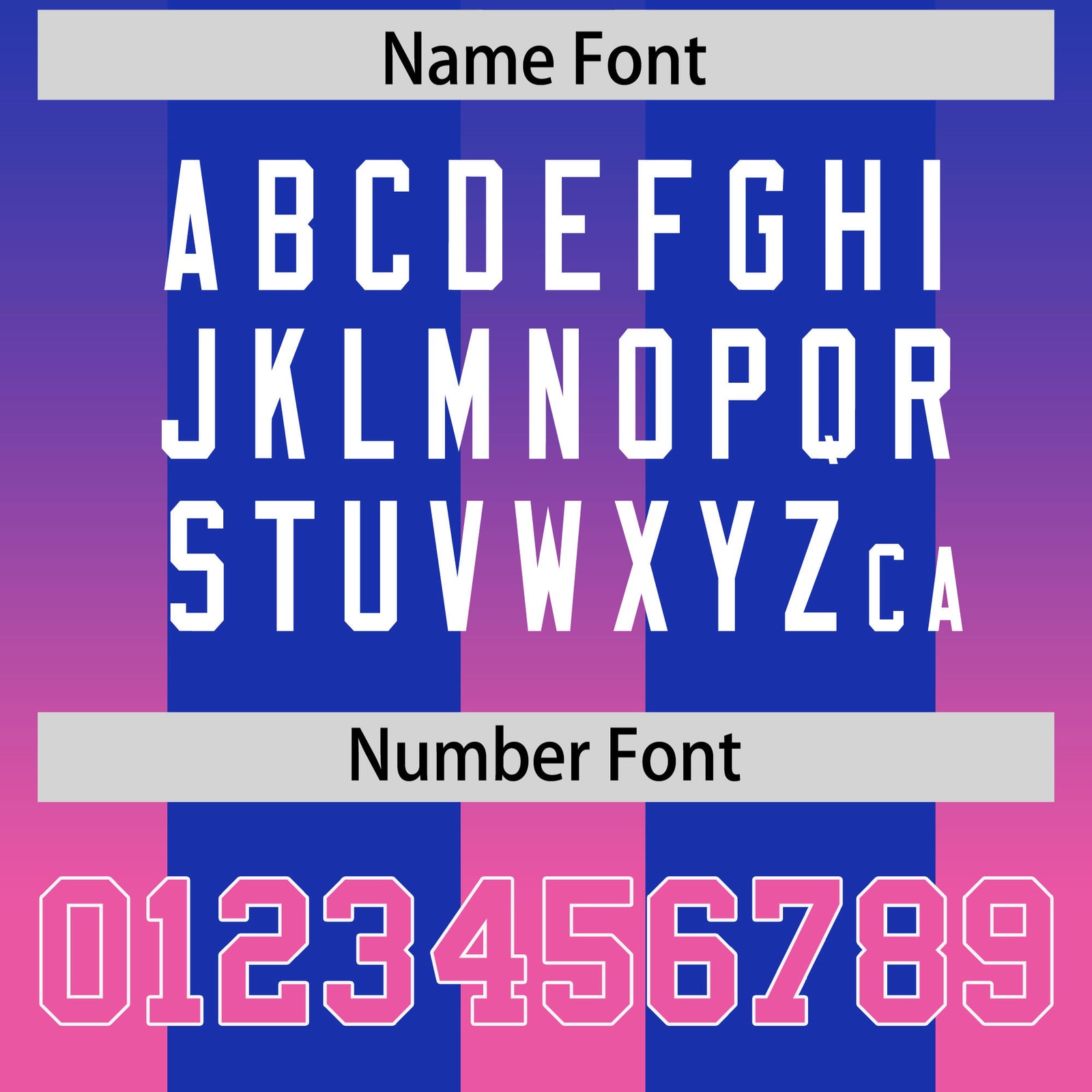 Custom Royal Pink Vertical Width Stripe Gradient Fashion Personalized Team Football Jersey