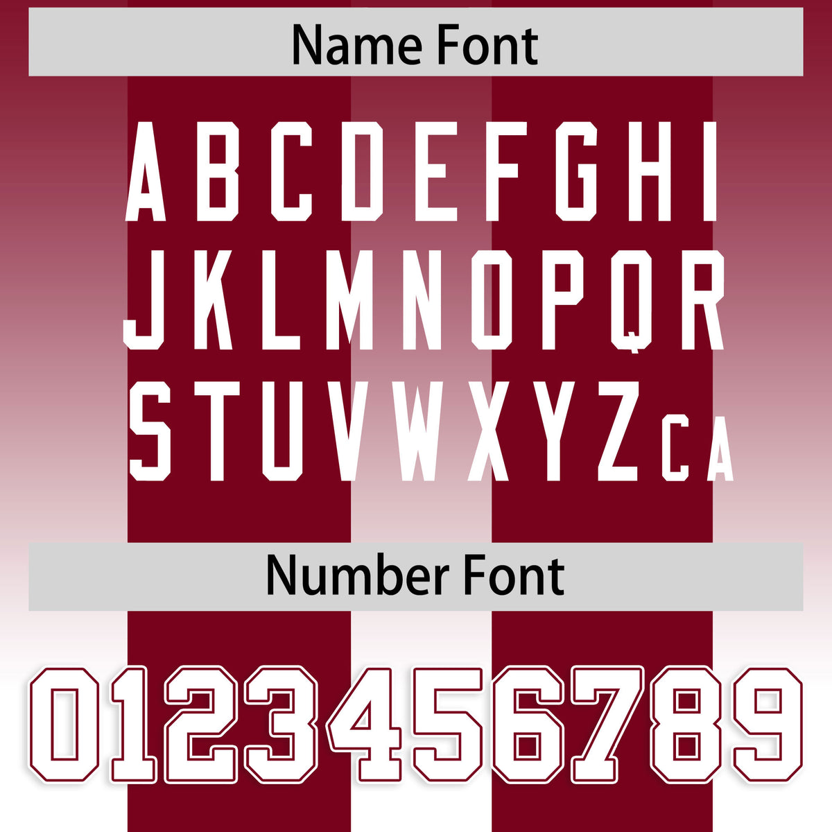 Custom Cardinal White Vertical Width Stripe Gradient Fashion Personalized Team Football Jersey