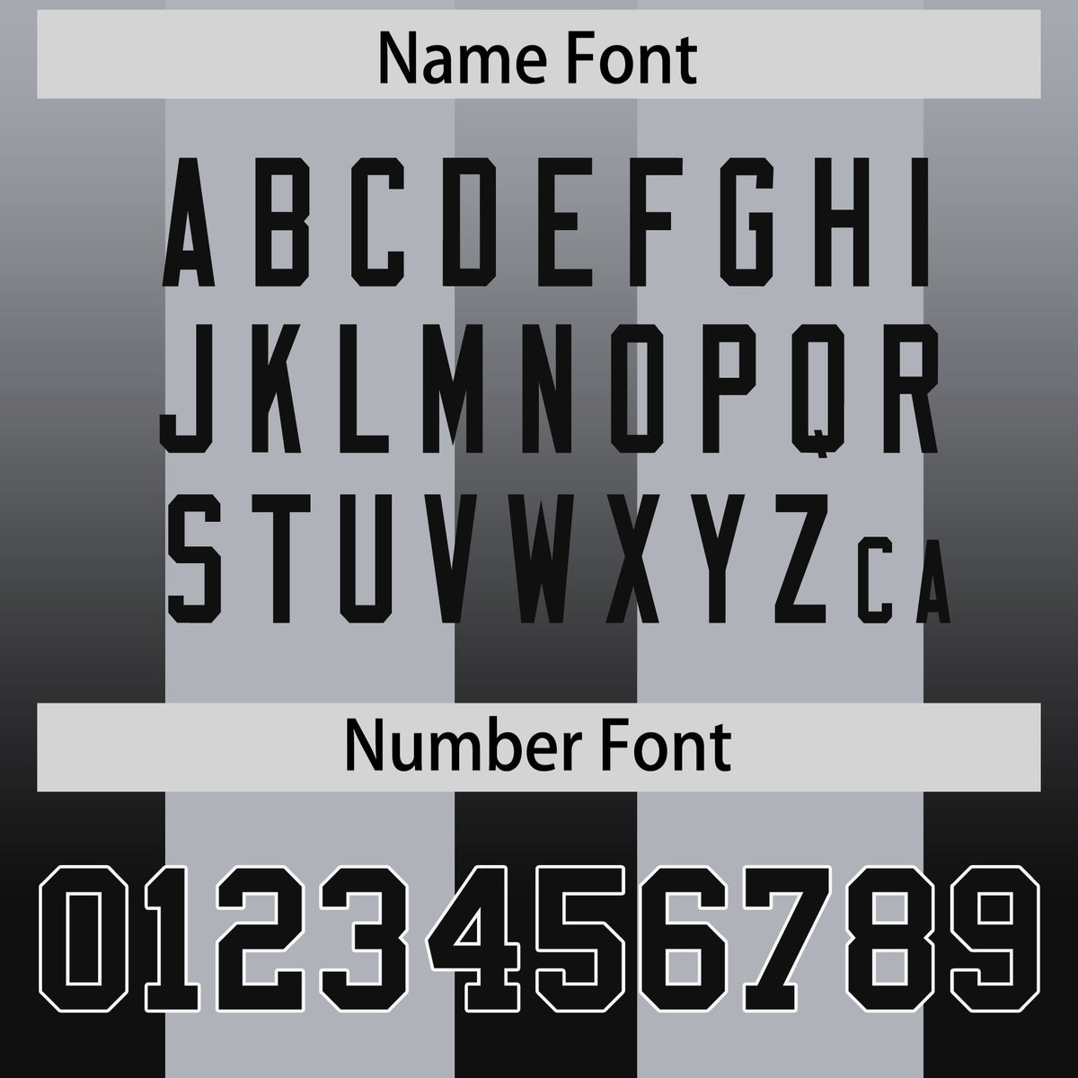 Custom Gray Black Vertical Width Stripe Gradient Fashion Personalized Team Football Jersey