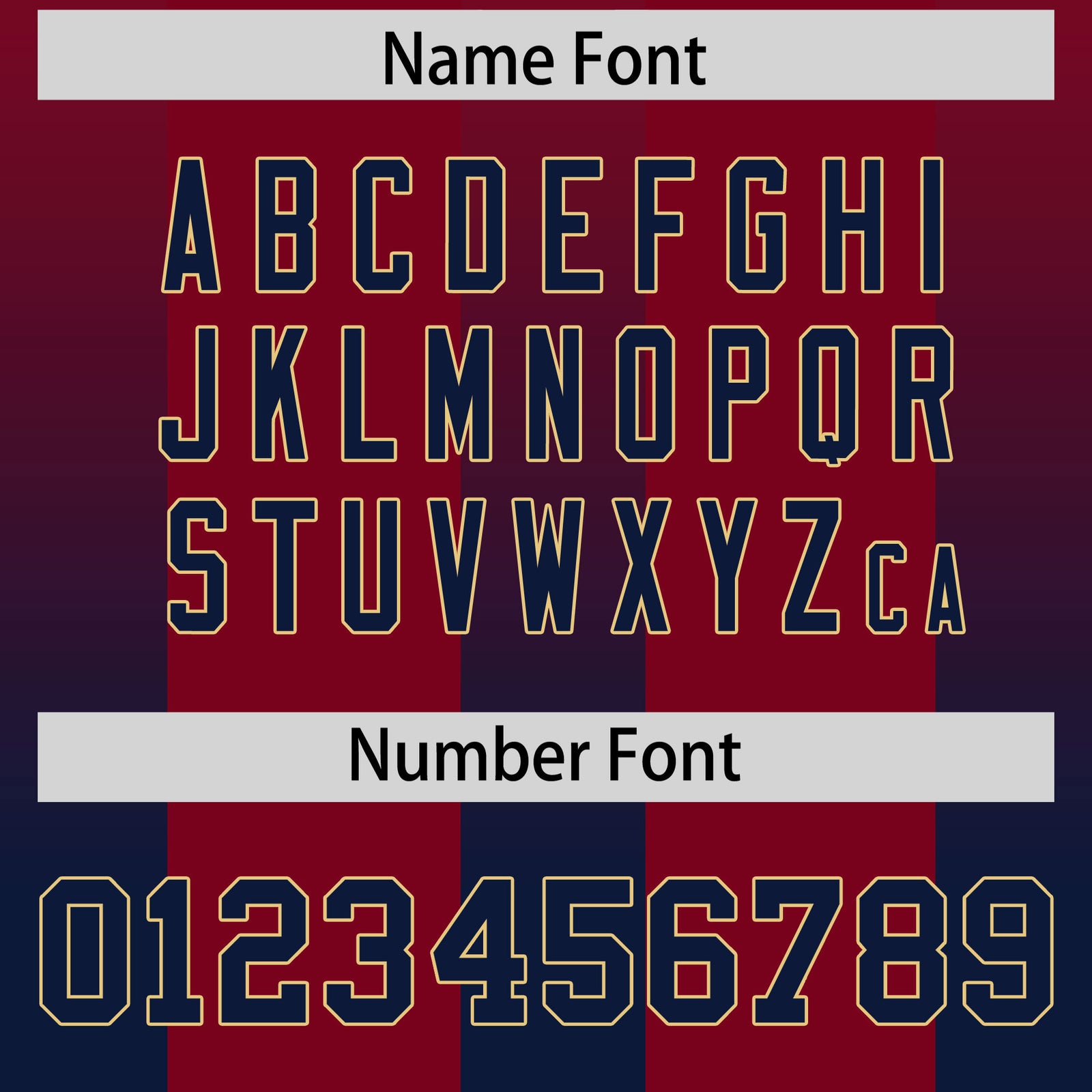 Custom Cardinal Navy Vertical Width Stripe Gradient Fashion Personalized Team Football Jersey