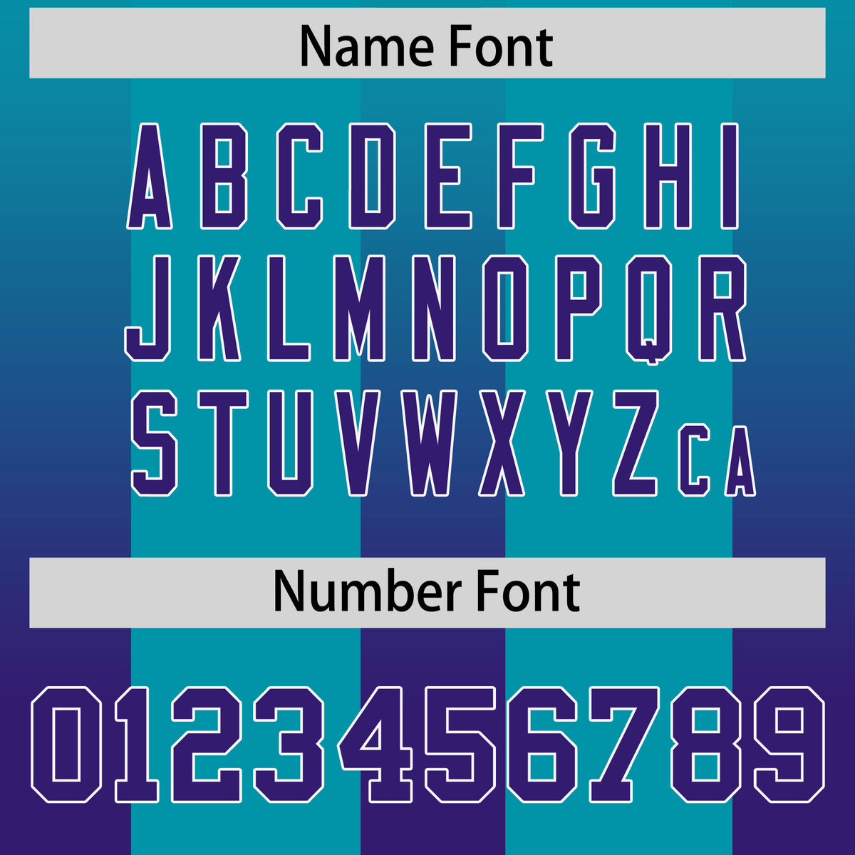 Custom Aqua Purple Vertical Width Stripe Gradient Fashion Personalized Team Football Jersey