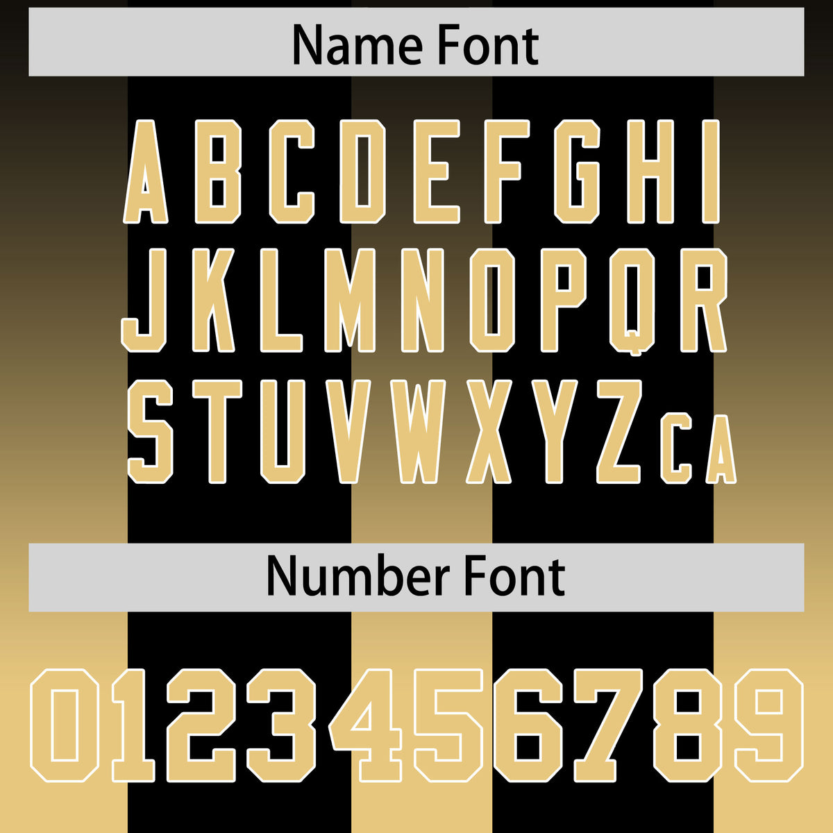 Custom Black Khaki Vertical Width Stripe Gradient Fashion Personalized Team Football Jersey