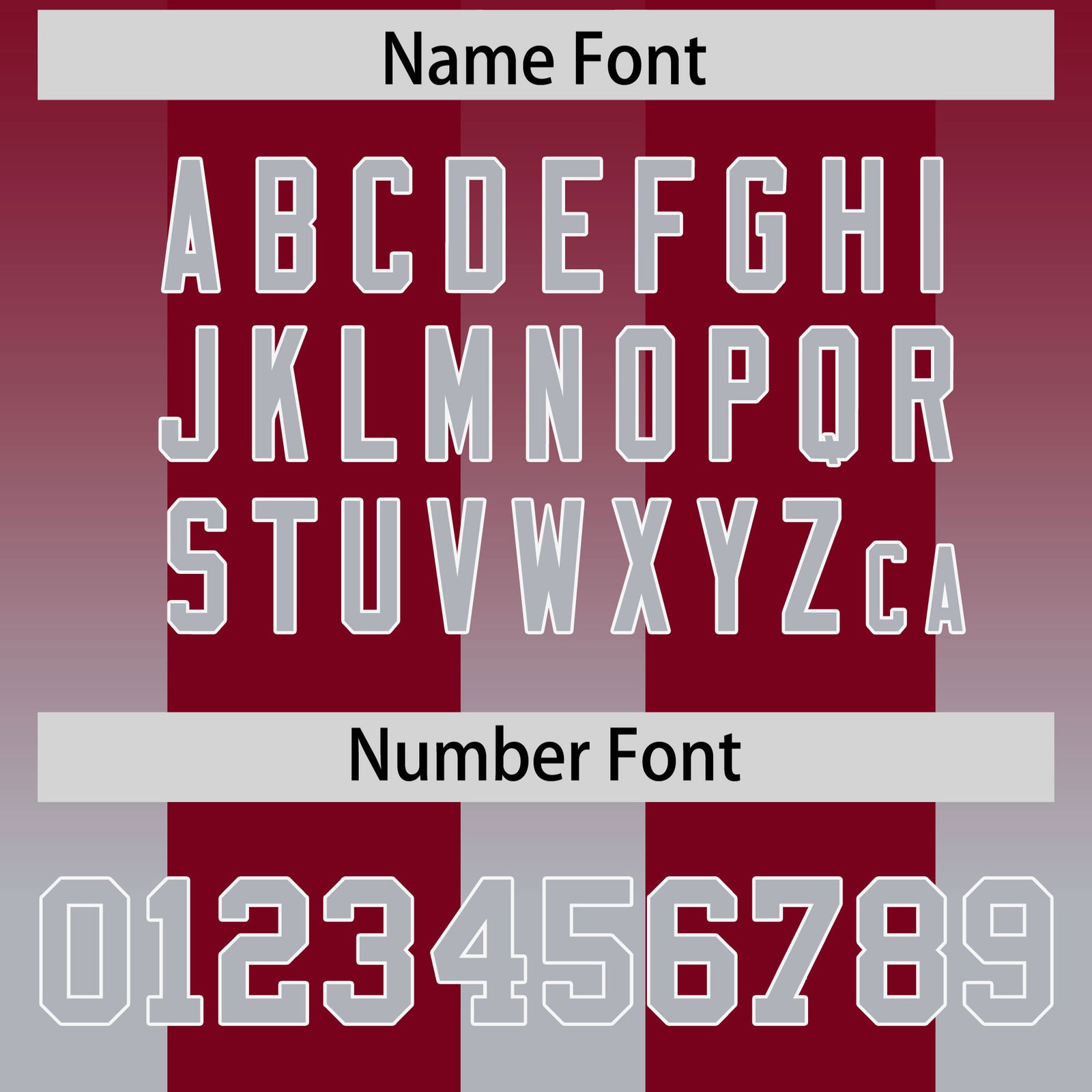 Custom Cardinal Gray Vertical Width Stripe Gradient Fashion Personalized Team Football Jersey