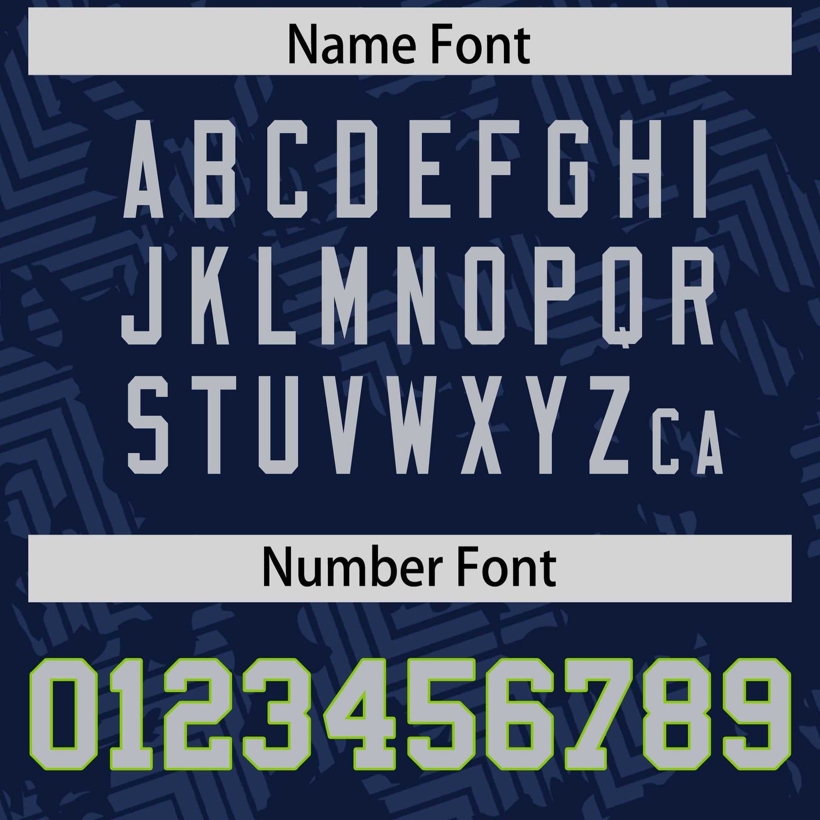 Custom Navy Gray Personalized Graffiti Line Design Authentic Football Jersey