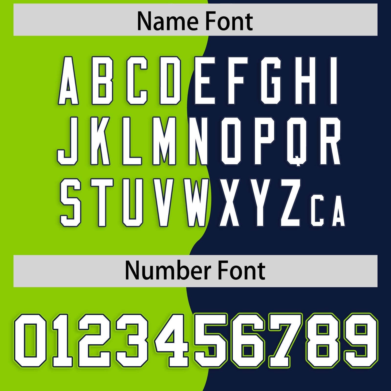 Custom Navy Neon Green Split Fashion Mesh Authentic Football Jersey