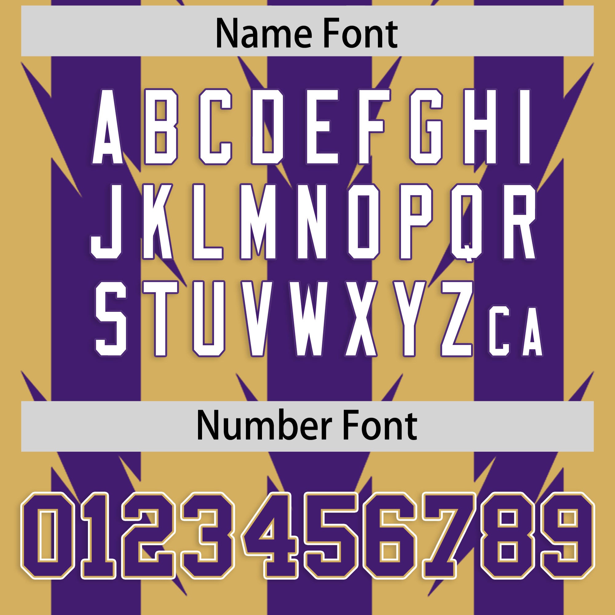 Custom Old Gold Purple Personalized Razr Stripe Graffiti Pattern Authentic Football Jersey