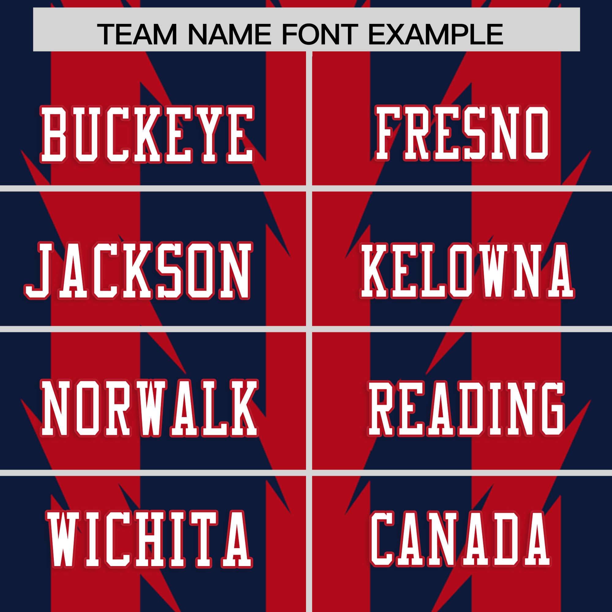 Custom Navy and Red Graffiti Pattern Practice Flag Football Jerseys For Youth & Mens| KXKSHOP