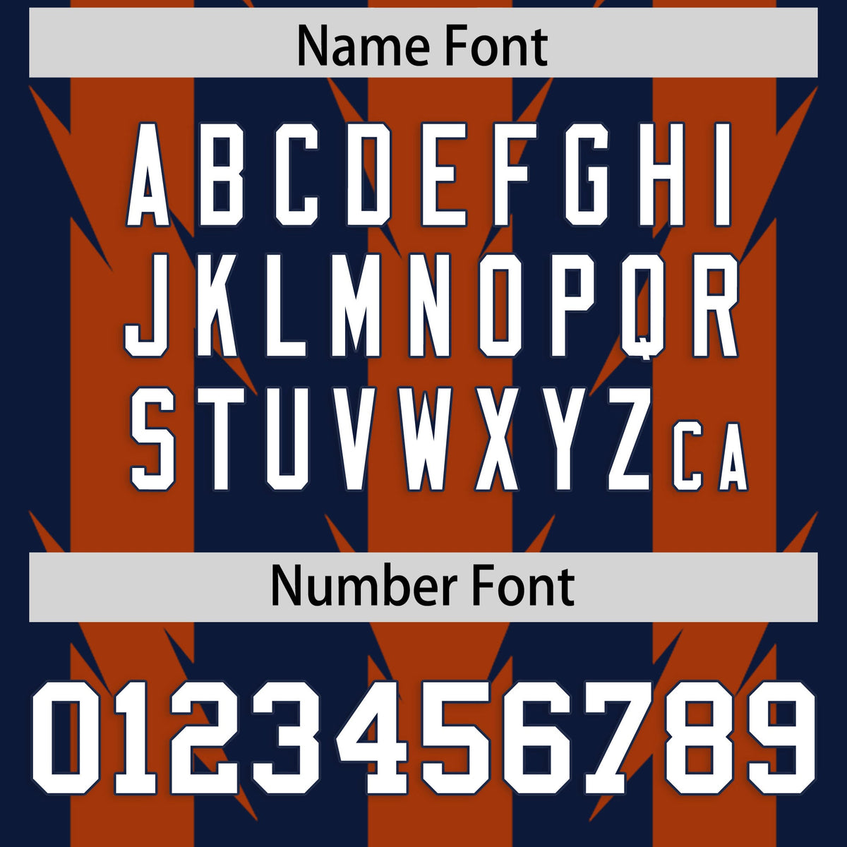 Custom Navy and Texas Orange Graffiti Pattern Practice Flag Football Jerseys For Youth &amp; Mens| KXKSHOP