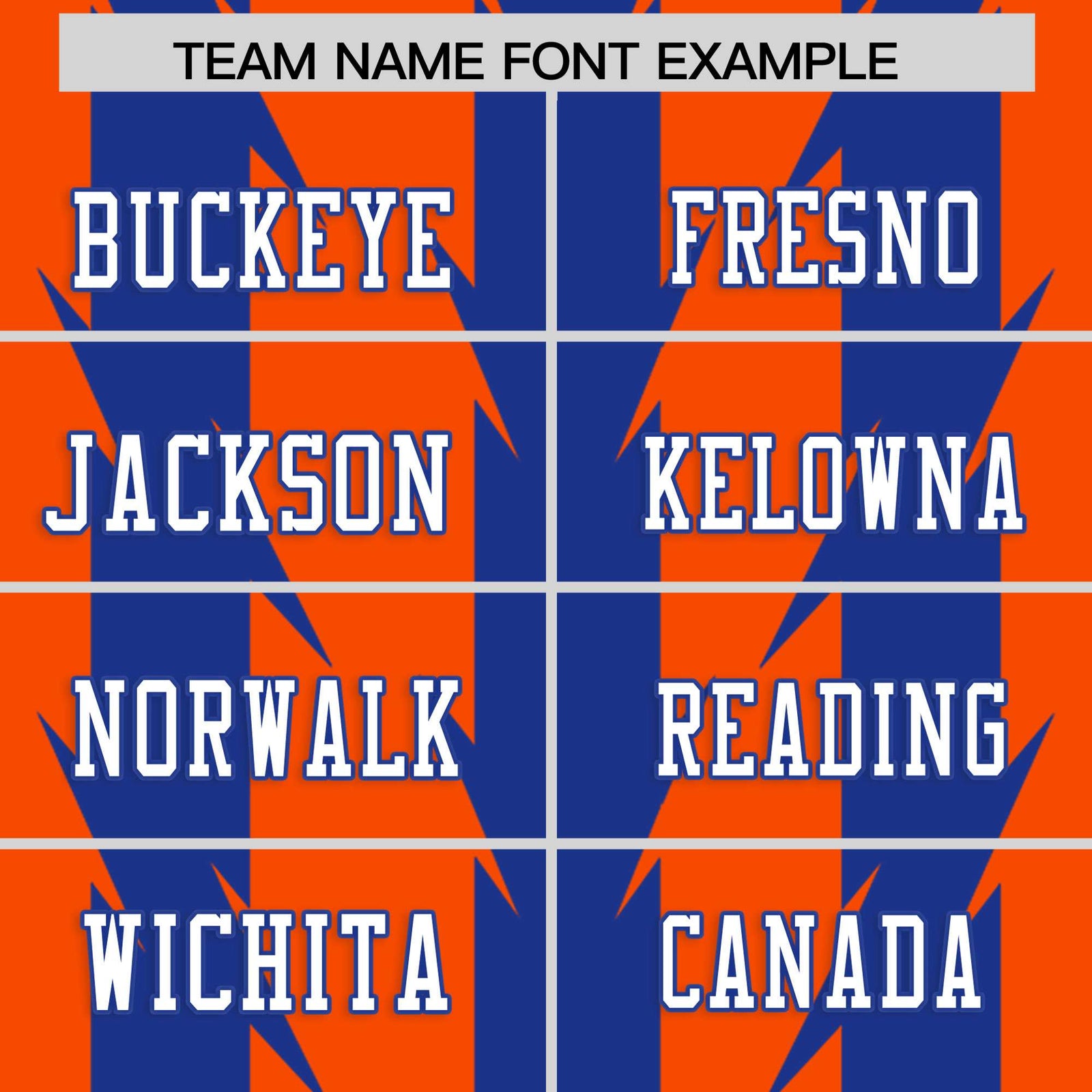 Custom Orange and Royal Graffiti Pattern Practice Flag Football Jerseys For Youth & Mens| KXKSHOP