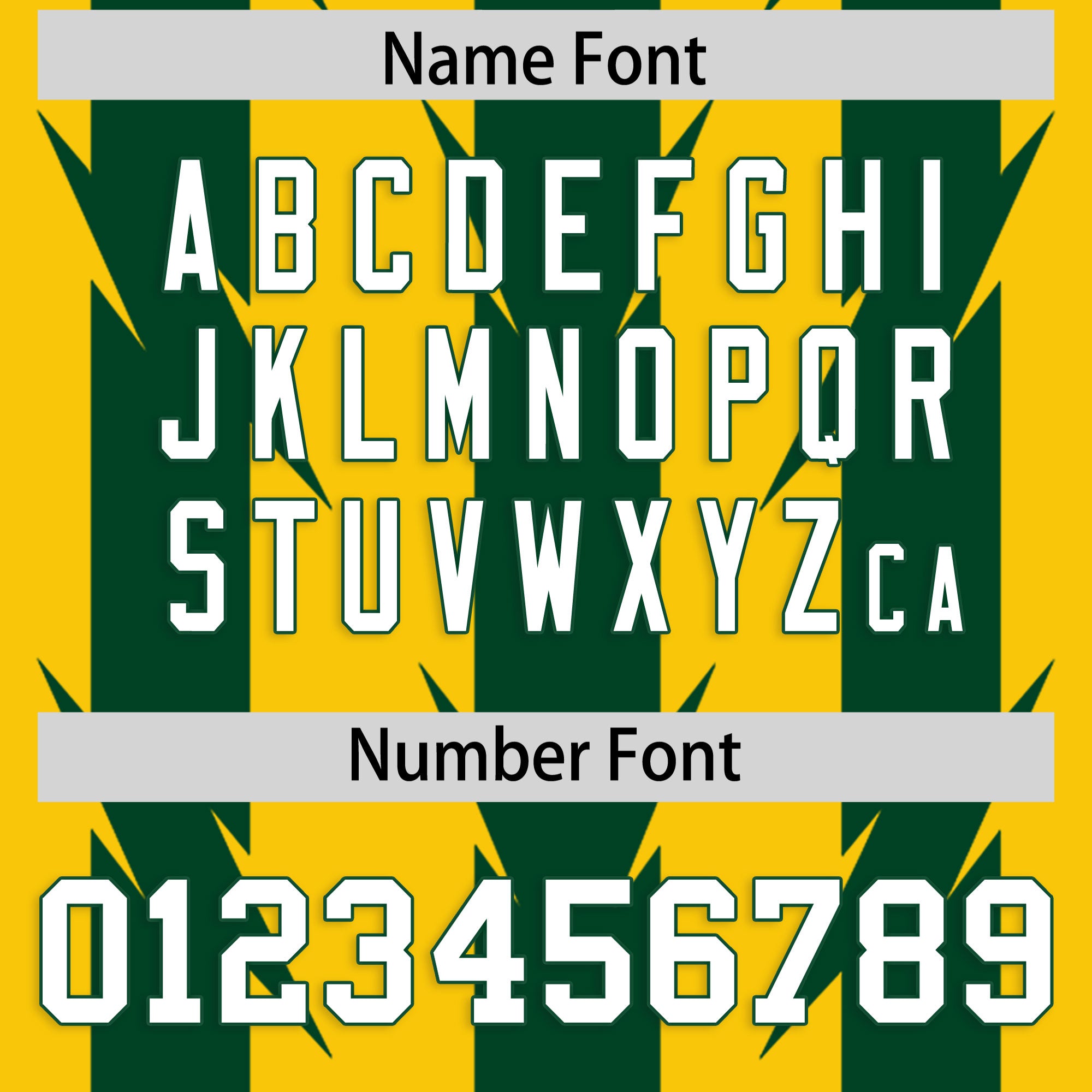 Custom Gold and Green Graffiti Pattern Practice Flag Football Jerseys For Youth & Mens| KXKSHOP