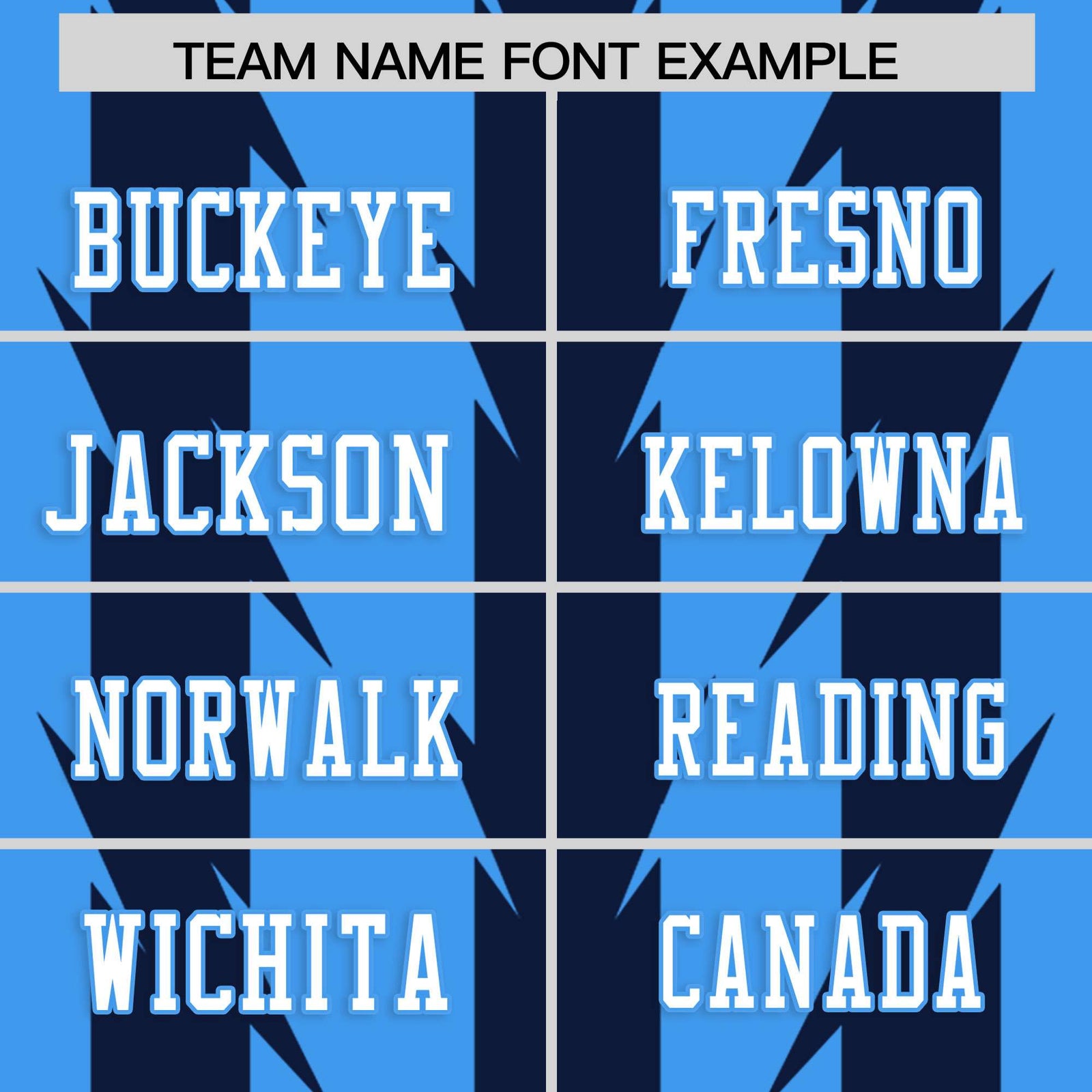 Custom Powder Blue and Navy Graffiti Pattern Practice Flag Football Jerseys For Youth & Mens| KXKSHOP