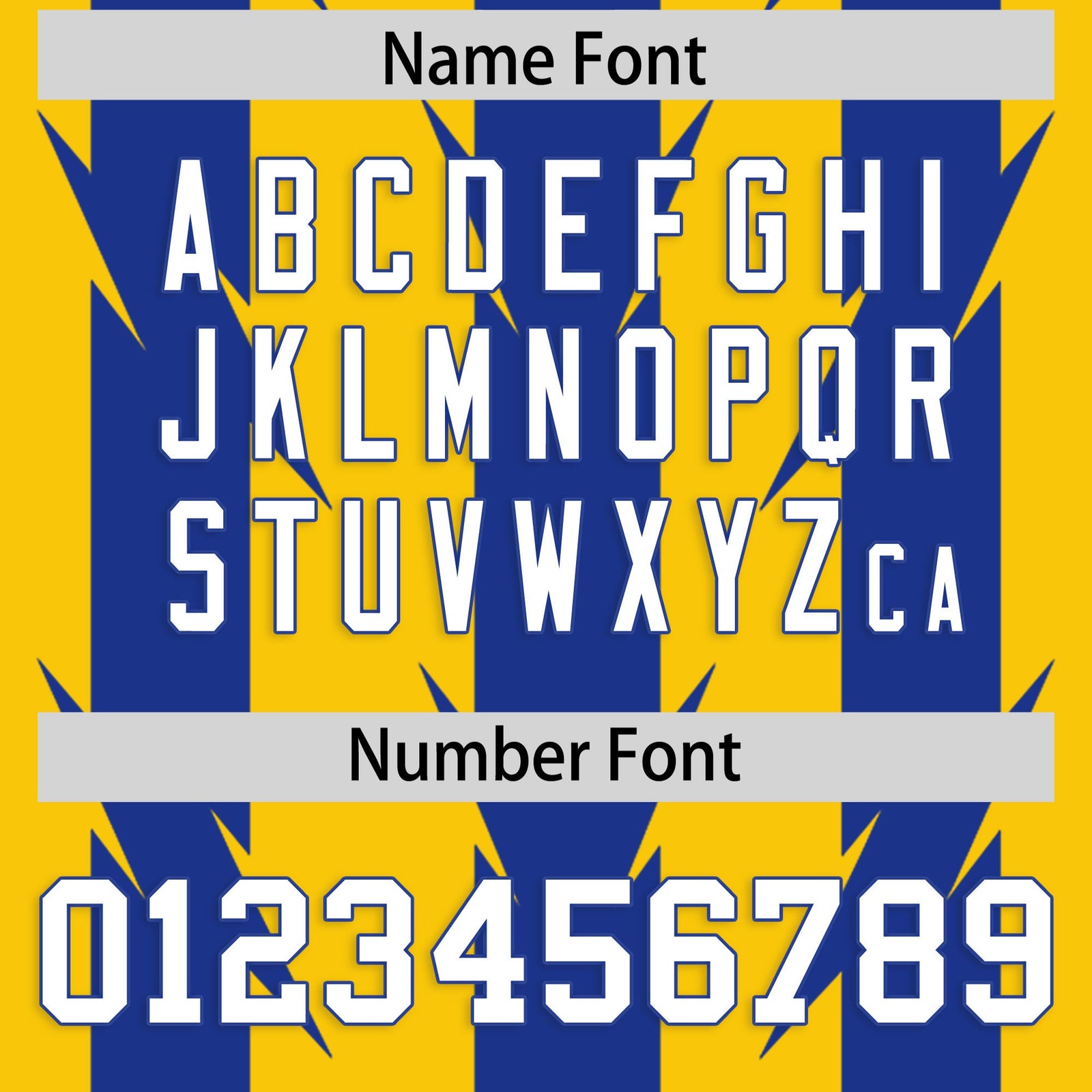 Custom Gold and Royal Graffiti Pattern Practice Flag Football Jerseys For Youth & Mens| KXKSHOP