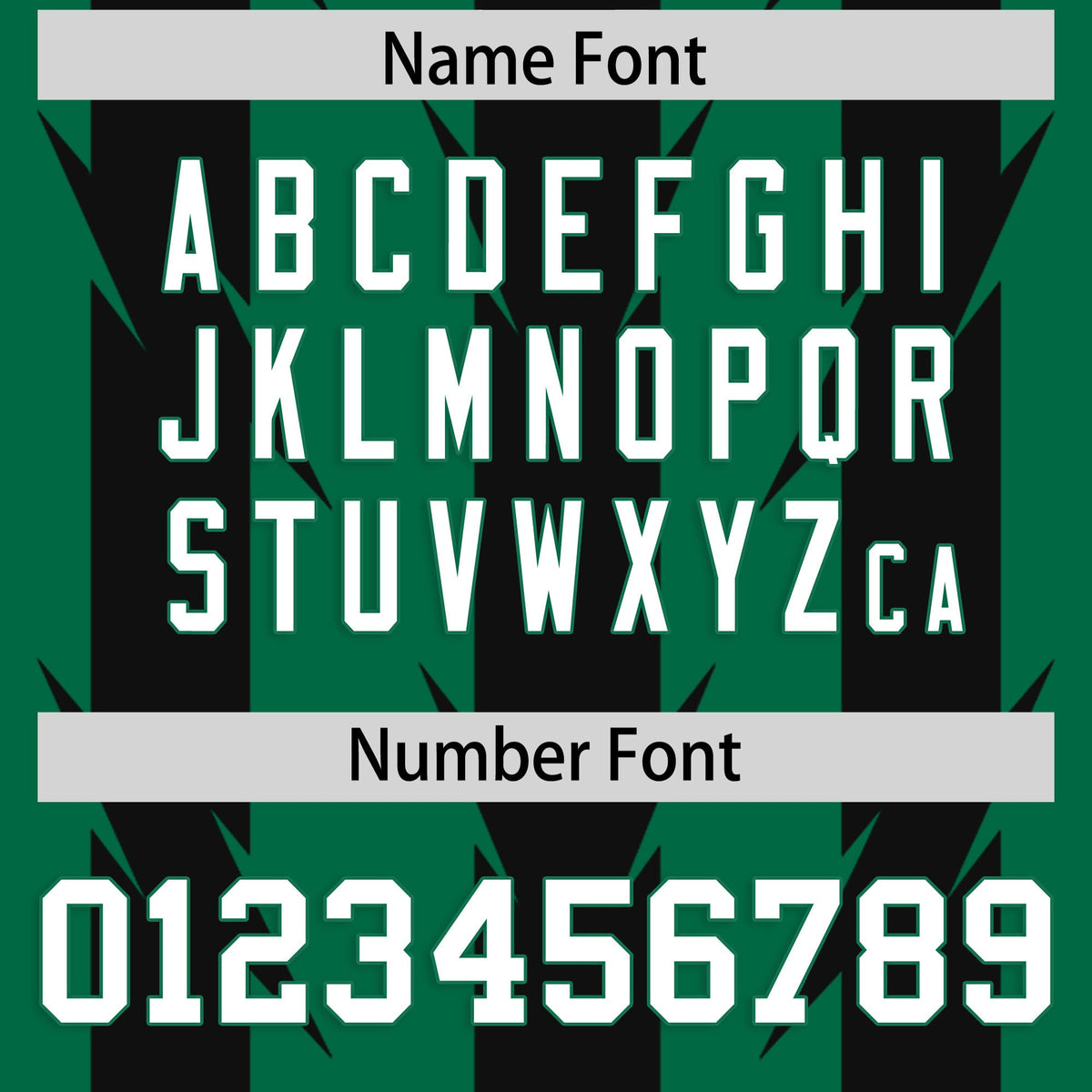 Custom Kelly Green and Black Graffiti Pattern Practice Flag Football Jerseys For Youth &amp; Mens| KXKSHOP