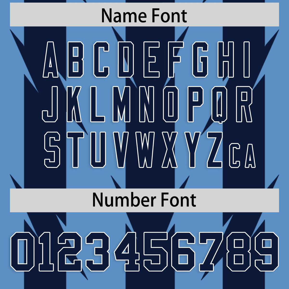 Custom Light Blue and Navy Graffiti Pattern Practice Flag Football Jerseys For Youth &amp; Mens| KXKSHOP