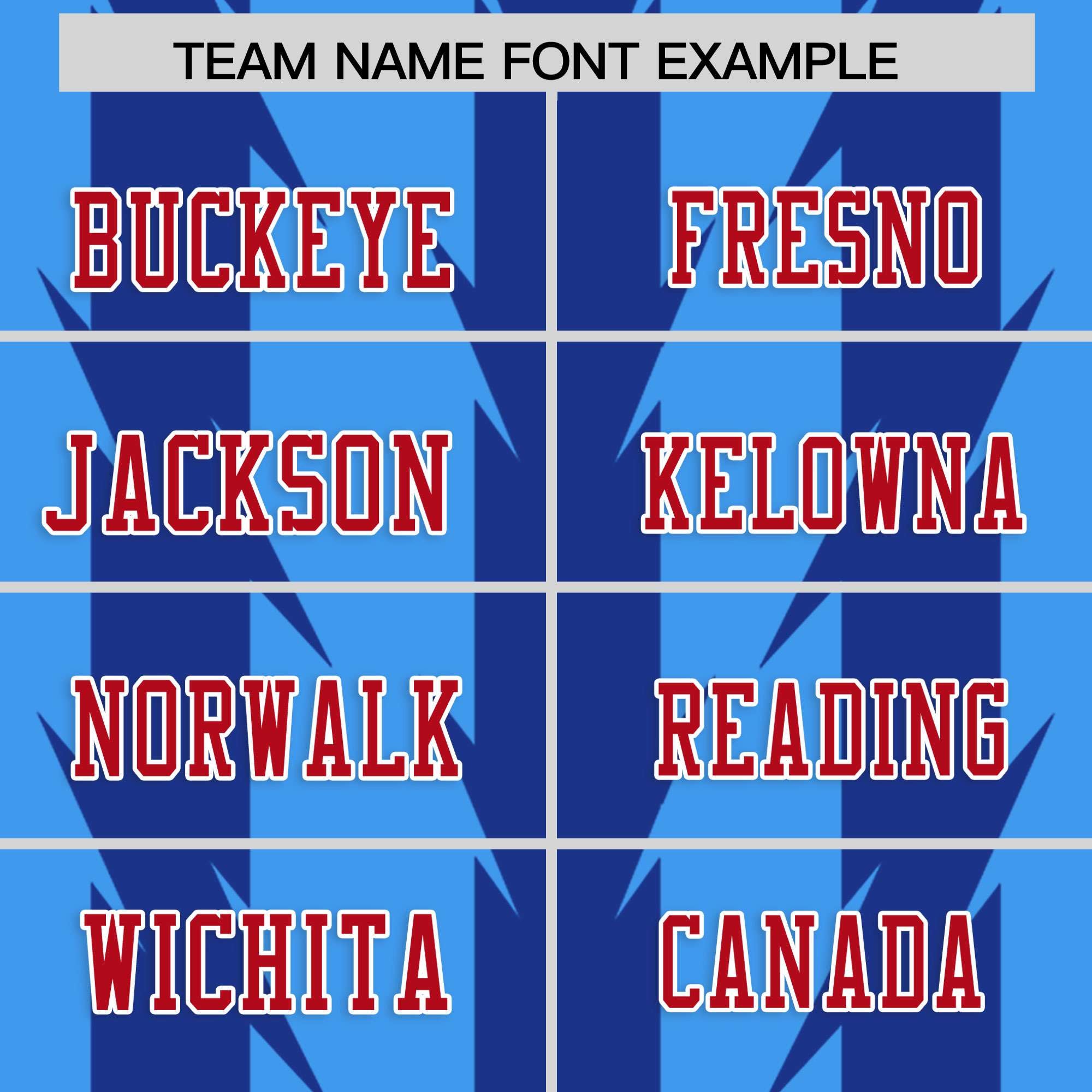 Custom Powder Blue and Royal Graffiti Pattern Practice Flag Football Jerseys For Youth & Mens| KXKSHOP