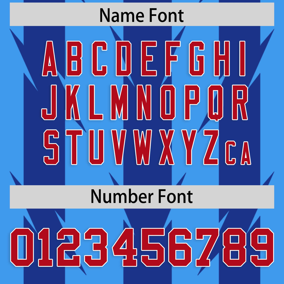 Custom Powder Blue and Royal Graffiti Pattern Practice Flag Football Jerseys For Youth &amp; Mens| KXKSHOP