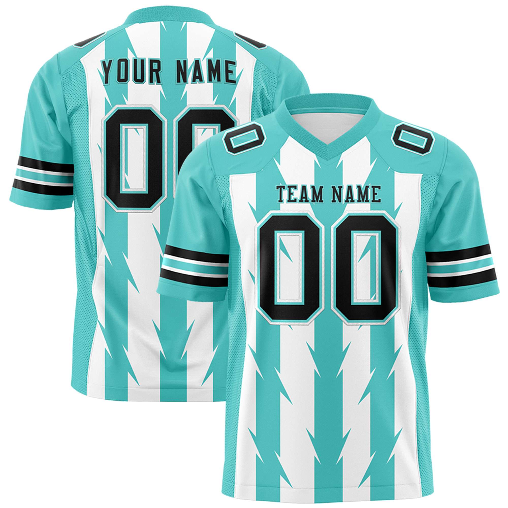 Custom White and Bright Green Graffiti Pattern Practice Flag Football Jerseys For Youth & Mens| KXKSHOP
