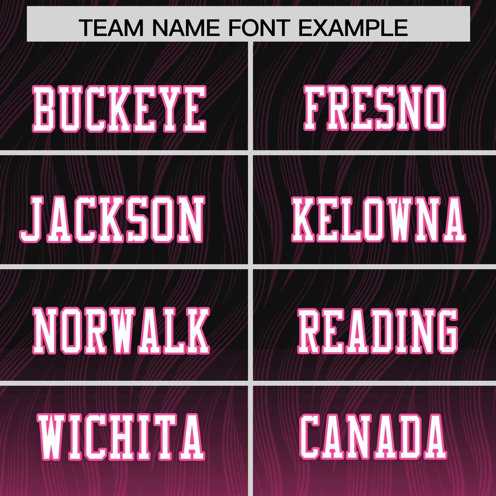 Custom Black and Pink Customize Flag Football Jersey-7v7 Football Uniforms | KXKSHOP