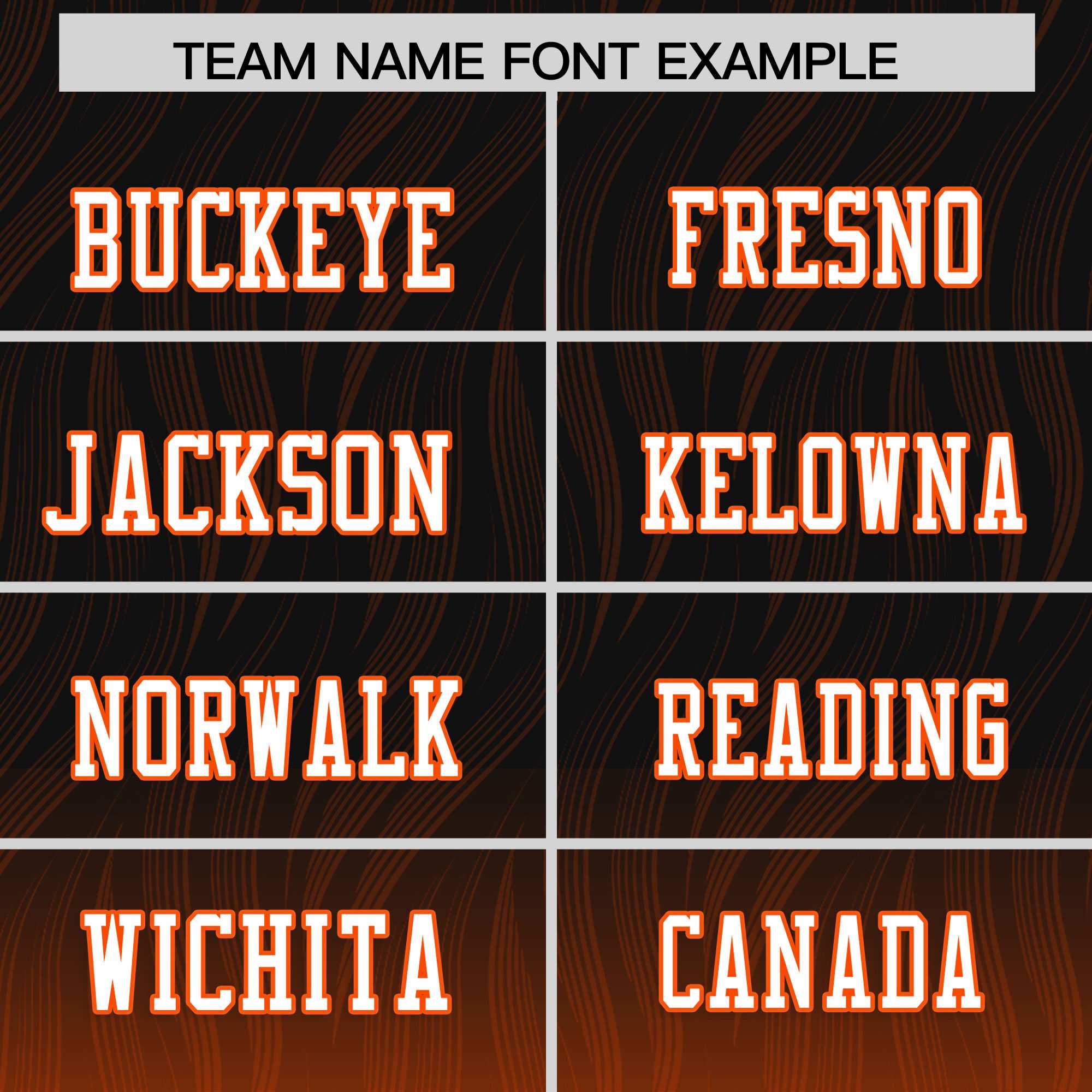 Custom Black and Orange Customize Flag Football Jersey-7v7 Football Uniforms | KXKSHOP