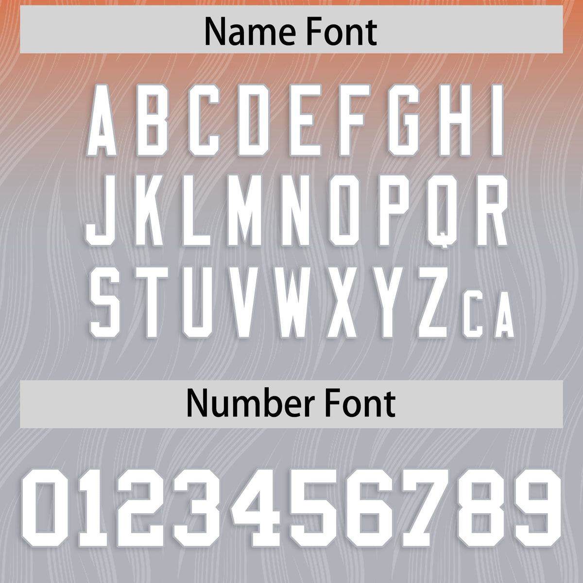 Custom Orange and Gray Customize Flag Football Jersey-7v7 Football Uniforms | KXKSHOP