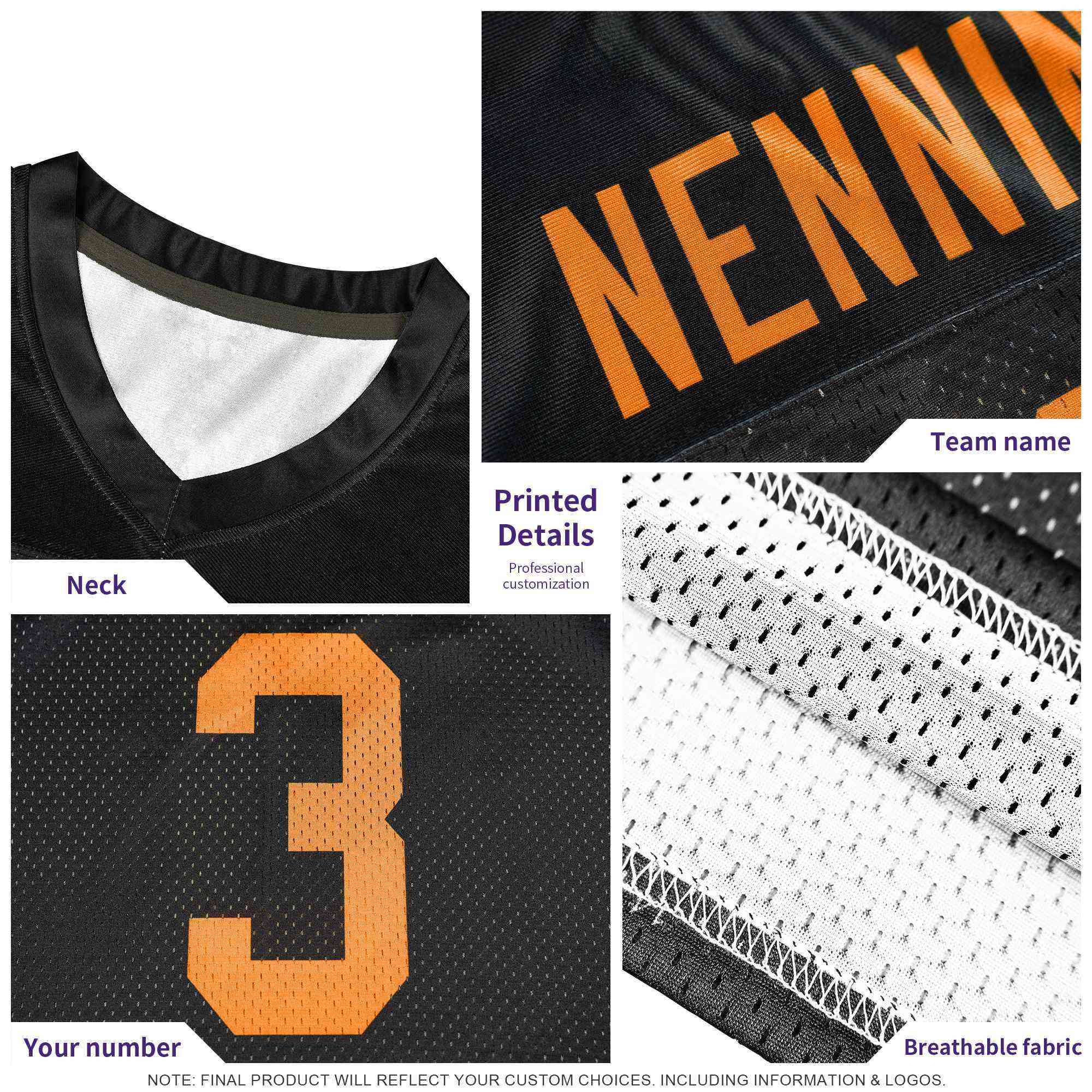 Custom Powder Blue and Gold Customize Flag Football Jersey-7v7 Football Uniforms | KXKSHOP