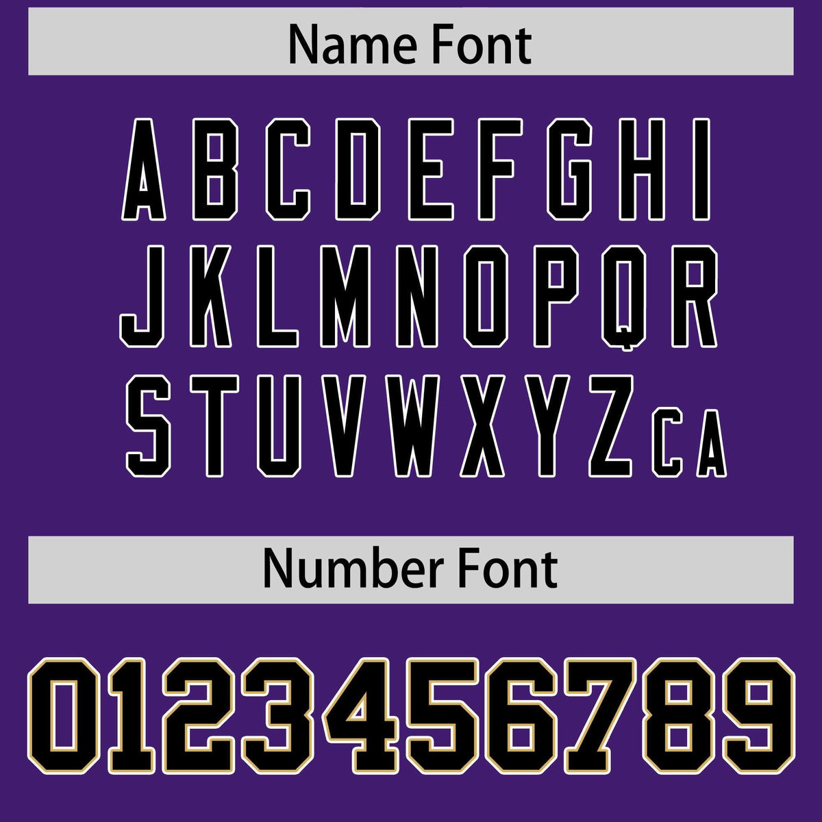 Custom Purple Old Gold Personalized Insert Color Design Authentic Football Jersey