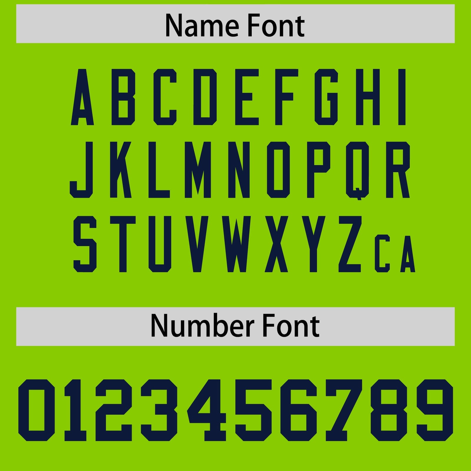 Custom Neon Green Navy Personalized Shoulder Star Pattern Flag Football Jersey