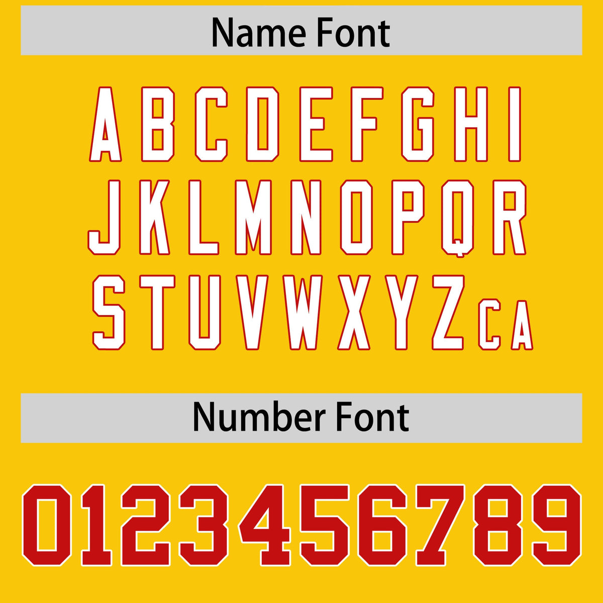 Custom Gold Red Personalized Shoulder Star Pattern Flag Football Jersey