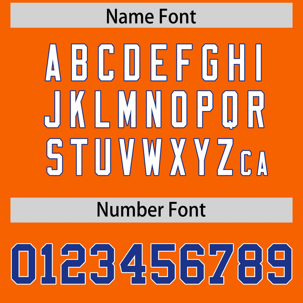 Custom Orange Royal Personalized Shoulder Star Pattern Flag Football Jersey