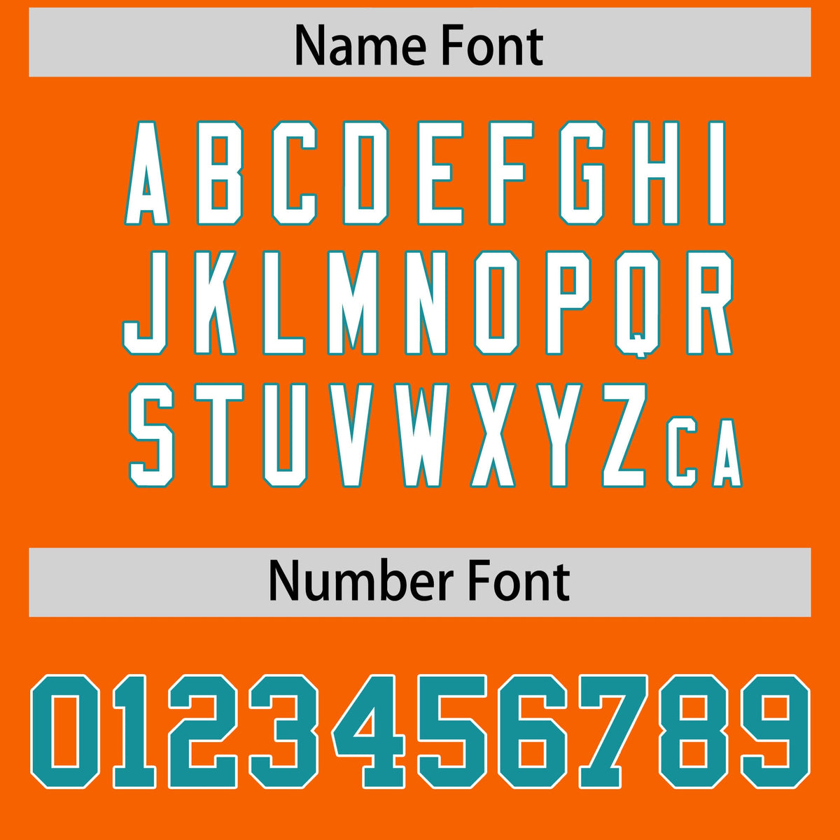 Custom Orange Aqua Personalized Shoulder Star Pattern Flag Football Jersey