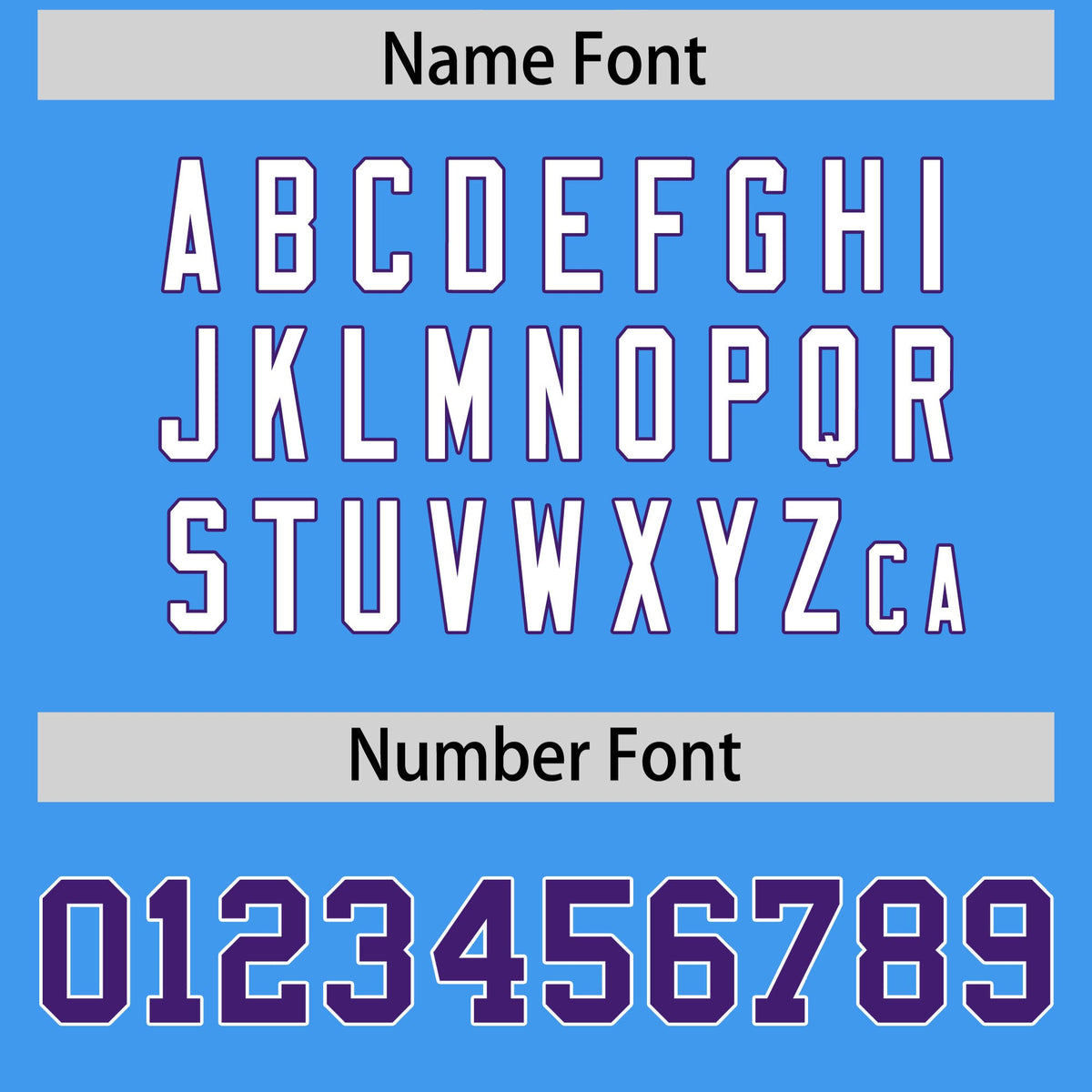 Custom Powder Blue Purple Personalized Shoulder Star Pattern Flag Football Jersey