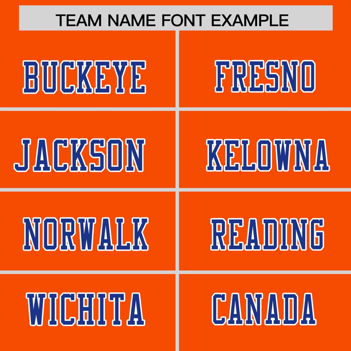 Custom Orange Royal-White Personalized Classic Authentic Football Jersey