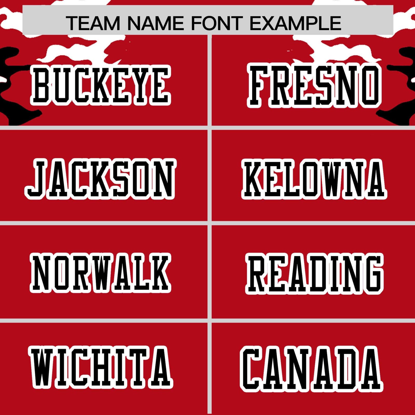 Custom Red Black-White Personalized Camo Authentic Football Jersey