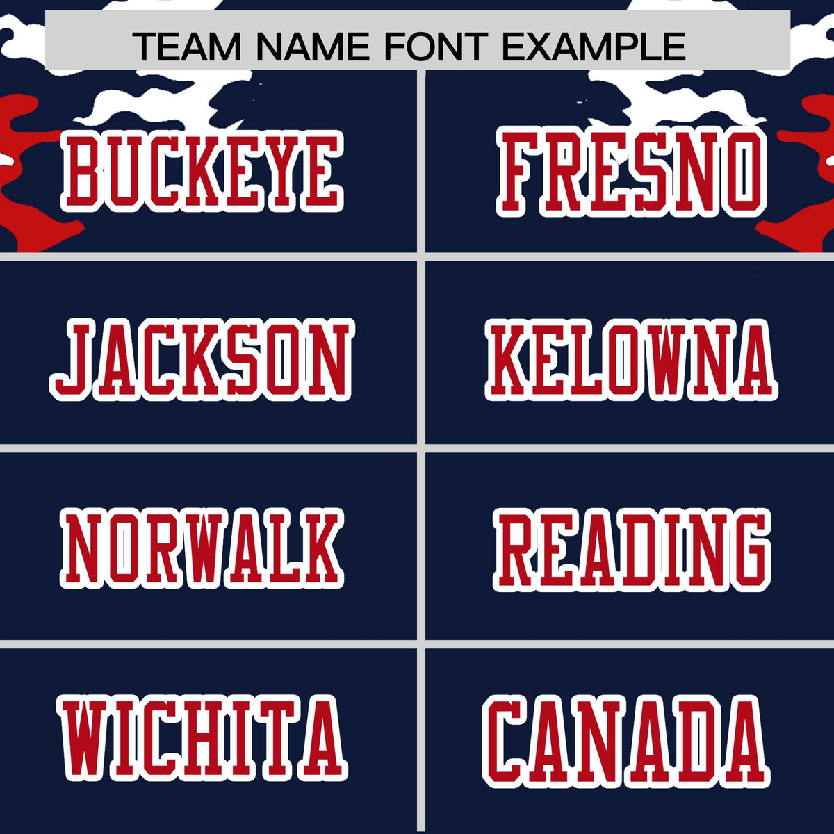 Custom Navy Red-White Personalized Camo Authentic Football Jersey