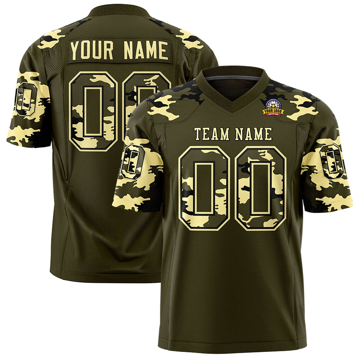 Football Camo Jersey Cusomize Uniforms Practice Shirts KXKSHOP