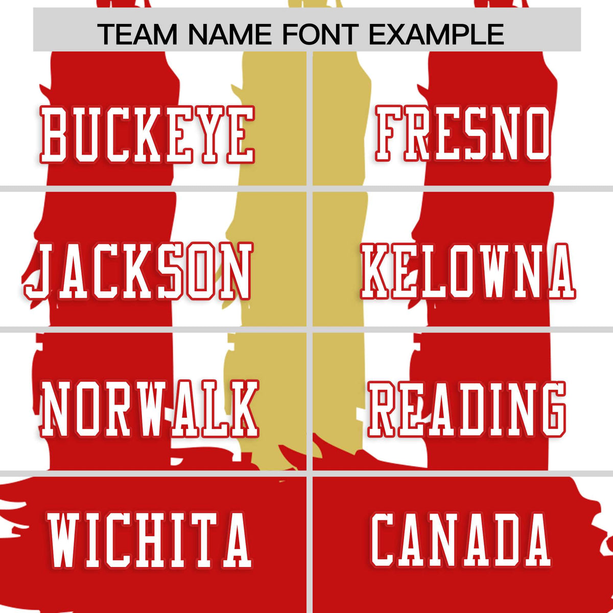 Custom Flag Football Jersey | White Red and Old Gold Graffiti Pattern Practice 7on7 Uniforms | Add name, number &amp; logo| KXKSHOP