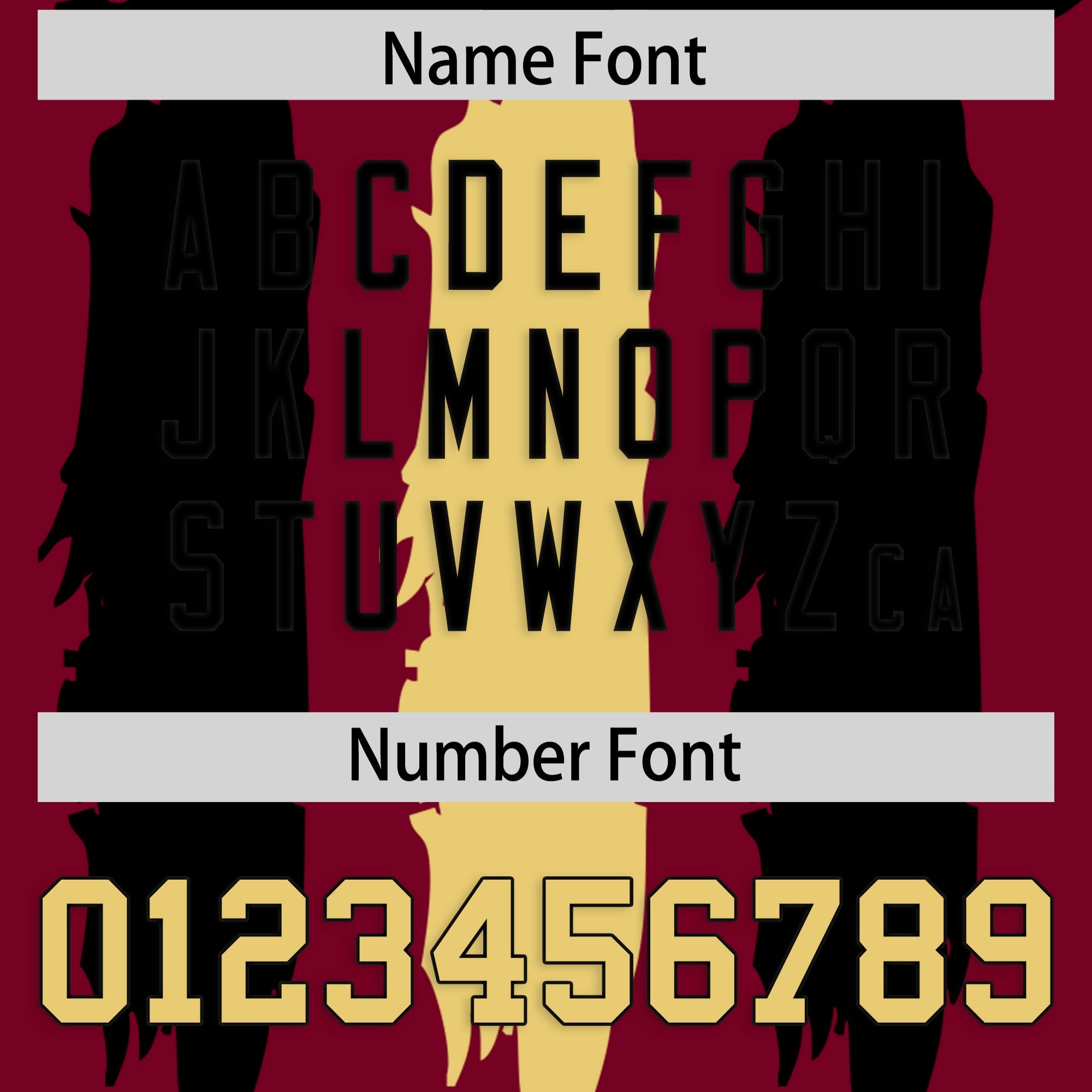 Custom Flag Football Jersey |Crimson Black and Khaki Graffiti Pattern Practice 7on7 Uniforms | Add name, number & logo| KXKSHOP